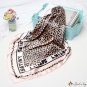 Paragraph leopard print new 90cm square scarf small silk scarf female spring and autumn printing hea