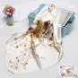 Spring and autumn simulation silk Chinese wind silk scarf 90cm square scarf plum blossom printing sc
