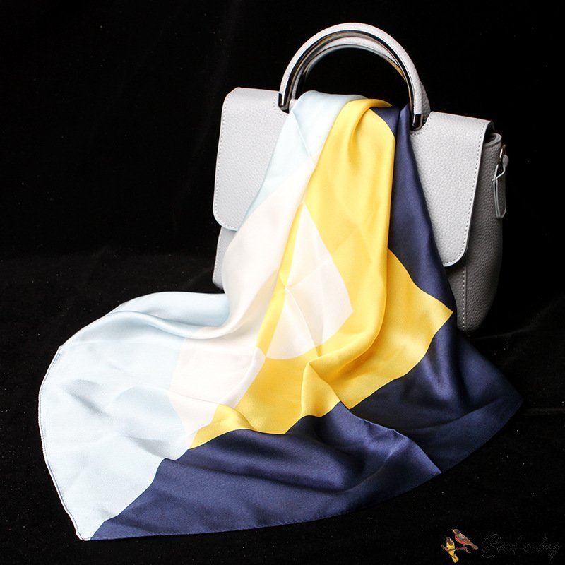 Silk scarf female new silk mulberry silk colorful printing small square scarf shawl box