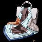 Silk scarf female new silk mulberry silk colorful printing small square scarf shawl box