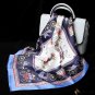 Mulberry silk small square scarf new carriage print scarf silk scarf