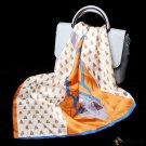Small silk scarf female new mulberry silk silk printing small square scarf hair band