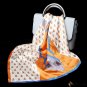 Small silk scarf female new mulberry silk silk printing small square scarf hair band