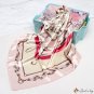 Simulation silk silk scarf female simulation silk printing square scarf silk turban silk scarf shawl