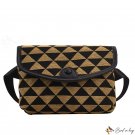 New triangle checkered canvas small square bag women's fashion handbag shoulder crossbody bag female