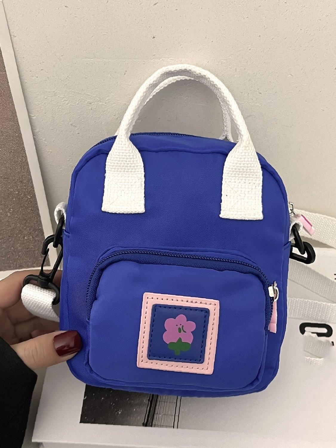 Cartoon Floral Patch Satchel Bag Women Satchels