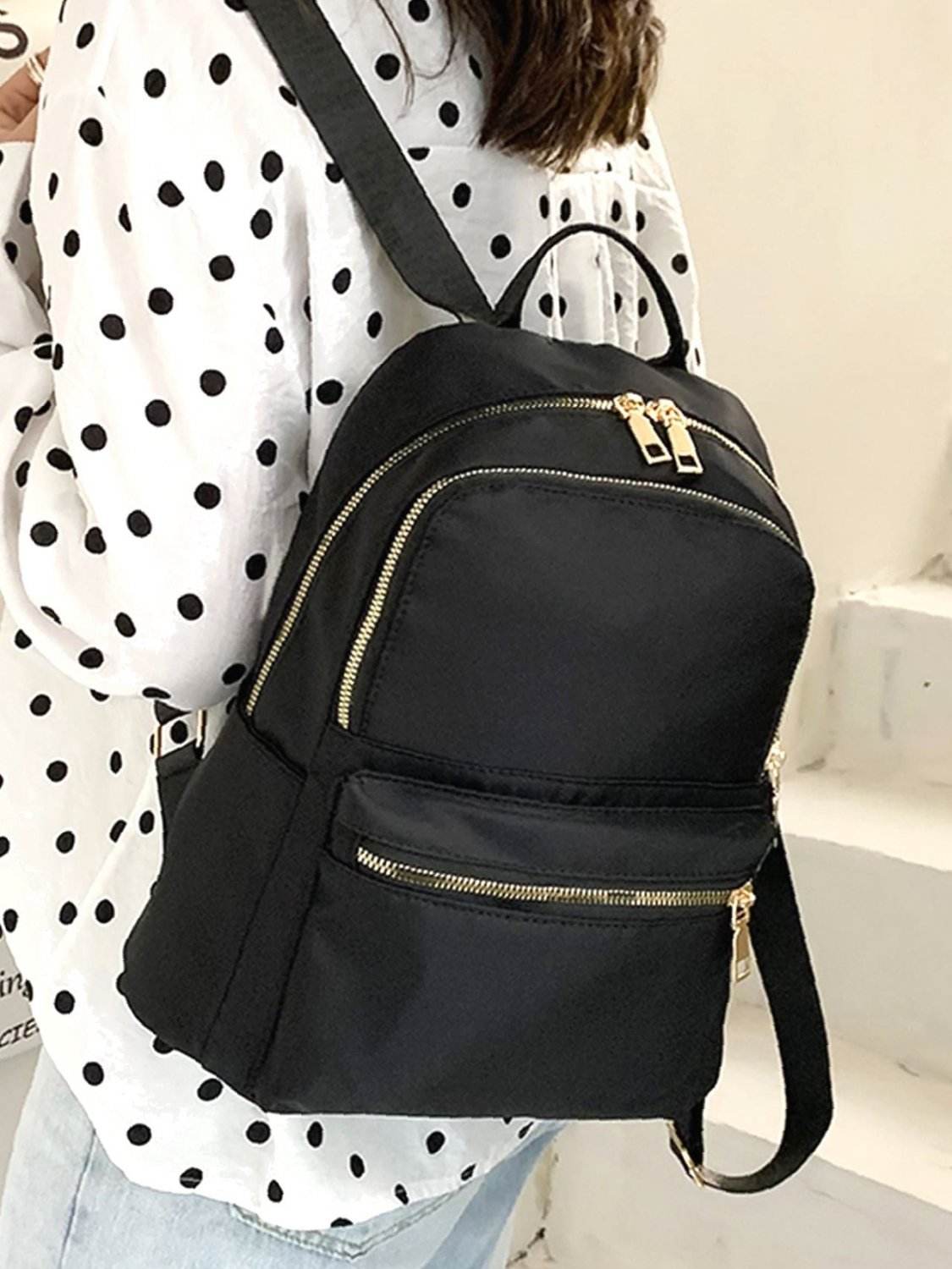 Multi Zipper Classic Backpack - Women Backpacks