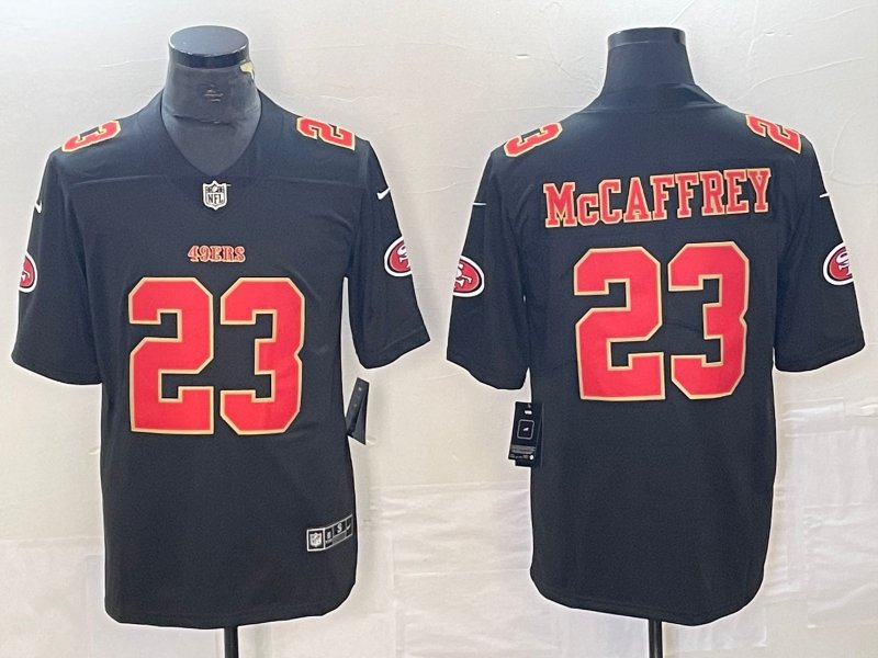 San Francisco 49ers #23 Christian McCaffrey Black Fashion Limited Jersey