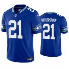 Seattle Seahawks Devon Witherspoon Royal Throwback #21 2023 Limited Jersey
