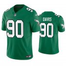 Philadelphia Eagles Jordan Davis #90 Green Throwback Limited Jersey