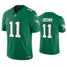 Philadelphia Eagles A.J. Brown #11 Green Throwback Limited Jersey
