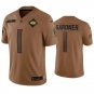 New York Jets Ahmad Sauce Gardner #1 2023 Salute To Service Brown Limited Jersey