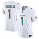 Miami Dolphins Tua Tagovailoa White #1 2023 Limited Jersey