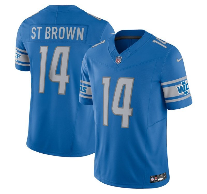 Detroit Lions Amon-Ra St. Brown Blue #14 2023 Limited Jersey