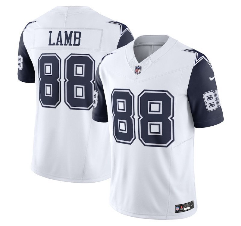 Dallas Cowboys CeeDee Lamb White Color Rush #88 2023 Limited Jersey