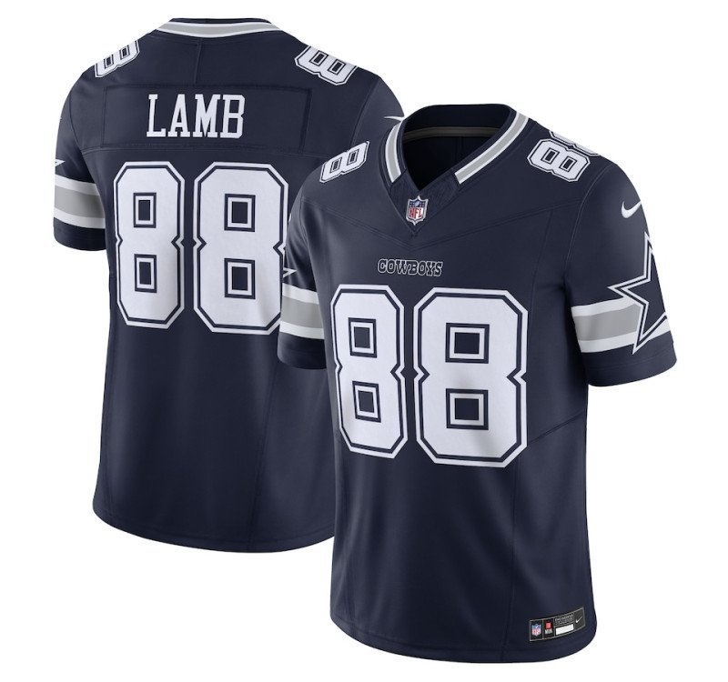 Dallas Cowboys CeeDee Lamb Navy #88. 2023 Limited Jersey
