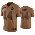 Buffalo Bills Stefon Diggs #14 2023 Salute To Service Brown Limited Jersey