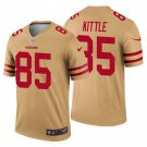 San Francisco #85 49ers George Kittle Gold Inverted Limited Jersey