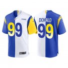 Los Angeles Rams Aaron Donald Split Royal #99 White Limited Jersey