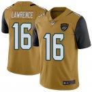 Jacksonville Jaguars Trevor Lawrence Gold Color Rush #16 Limited Jersey