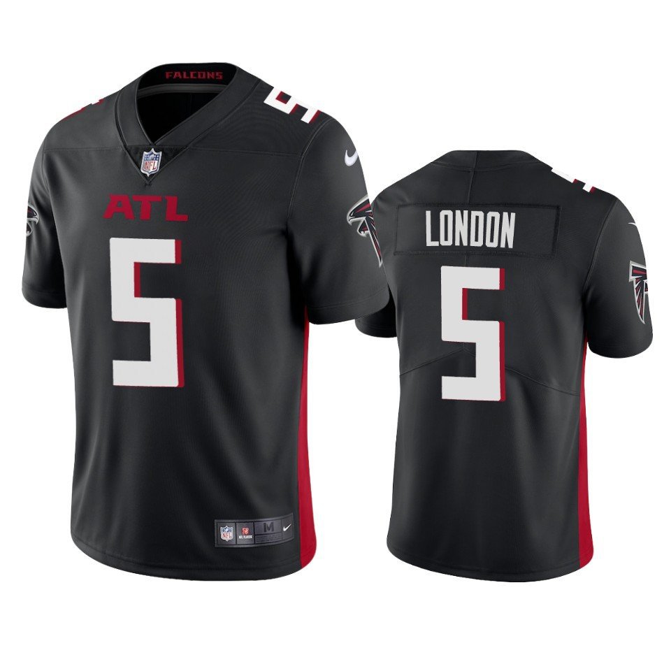 Atlanta Falcons Drake London #5 Black Limited Jersey