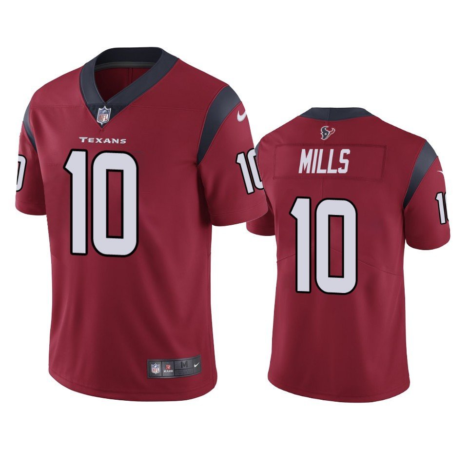 Houston Texans Davis Mills Red #10 Limited Jersey