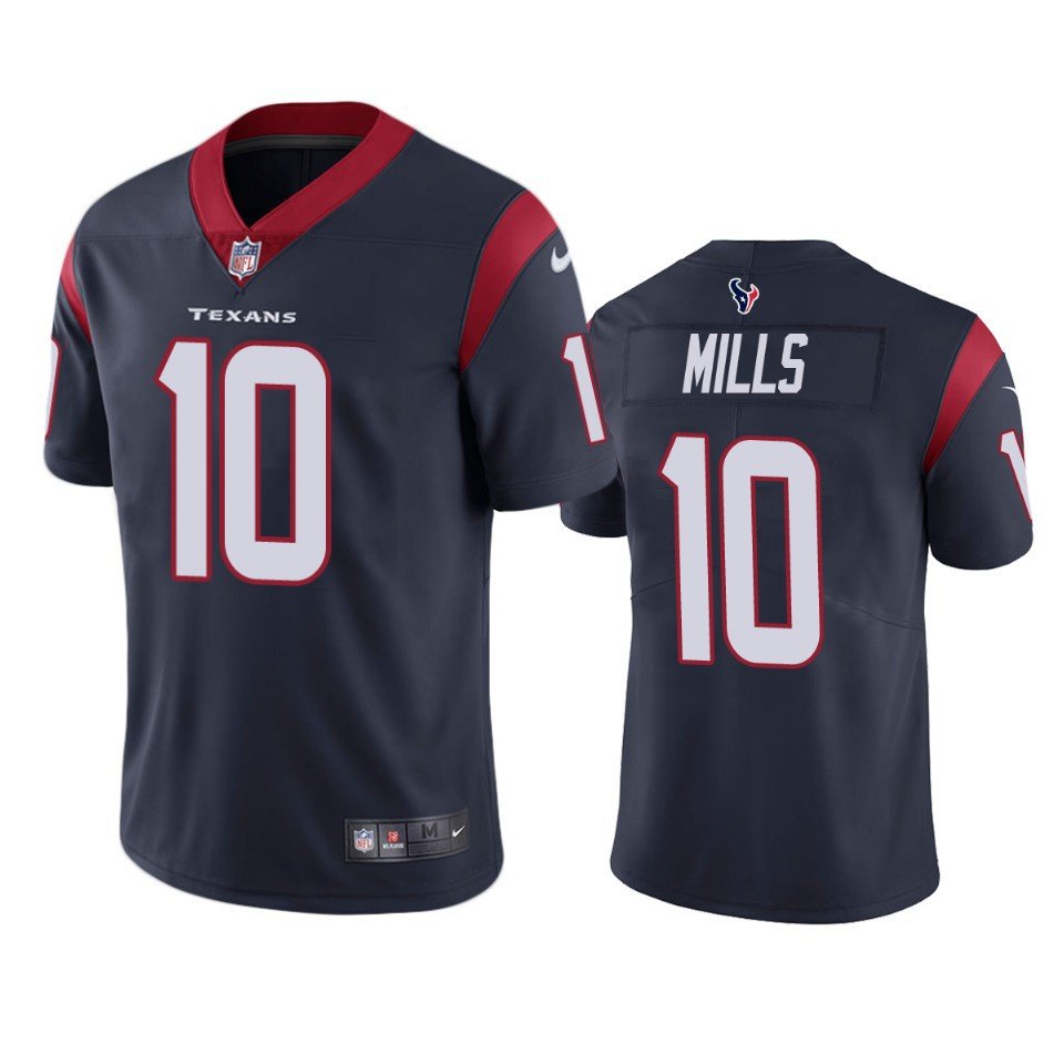 Houston Texans Davis Mills Navy #10 Limited Jersey