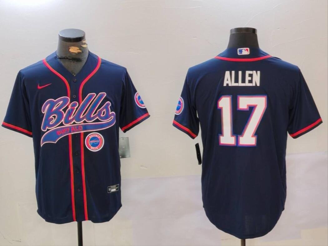 Josh Allen #17 Buffalo Bills Stitched Jersey Royal