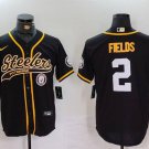 Justin Fields #2 Pittsburgh Steelers Stitched Jersey Black
