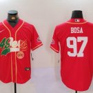 Nick Bosa #97 San Francisco 49ers Stitched Jersey Scarlet Fans