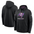 Men's Tampa Bay Buccaneers 2024 Crucial Catch Club Pullover Hoodie Black