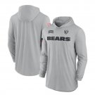 Men's Chicago Bears 2024 Salute to Service Lightweight Long Sleeve Hooded T-Shirt Gray