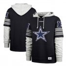 Dallas Cowboys Double Header Blitz Cornerback Pullover Hoodie Navy