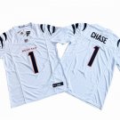 men's & kids Activewear Football Uniform #1 Ja'Marr Chase Jerseys 2024 White F.U.S.E. Limited Shirt