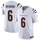 men's & kids Activewear Football Uniform #6 Jake Browning Jerseys 2024 White F.U.S.E. Limited Shirt
