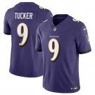 men's & kids Activewear Football Uniform #9 Justin Tucker Jerseys 2024 Purple F.U.S.E. Limited Shirt