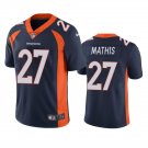 men's & kids Activewear Football Uniform #27 Damarri Mathis Jerseys Navy Player Game Limited Shirt