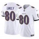 men's & kids Activewear Football Uniform #80 Isaiah Likely Jerseys 2024 White F.U.S.E. Limited Shirt