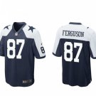 men's & kids Activewear Football Uniform #87 Jake Ferguson Jerseys Thanksgiving Navy Limited Shirt