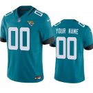men's & kids Football Jacksonville Jaguars Uniform #00 Custom name number Jerseys Teal Limited Shirt