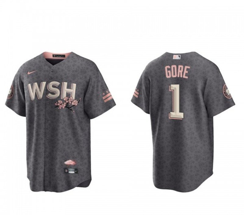 men's & youth Activewear Baseball Uniform 1 MacKenzie Gore Jerseys Gray City Connect Player Shirt