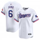 men's & youth Activewear Baseball Uniform 6 Josh Jung Jerseys White Home Limited Player Game Shirt