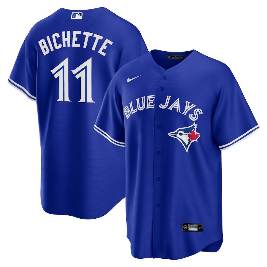 men's & youth Activewear Baseball Uniform 11 Bo Bichette Jerseys Royal Alternate Player Game Shirt