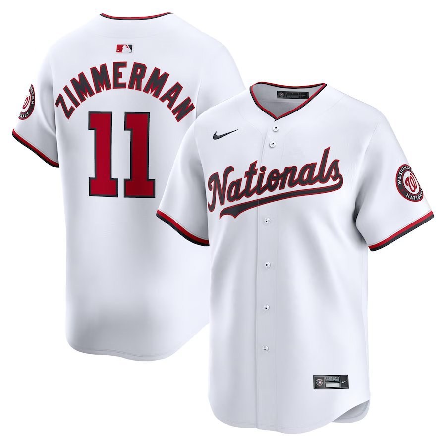 men's & youth Activewear Baseball Uniform 11 Ryan Zimmerman Jerseys White Home Limited Retired Shirt