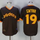 men's & youth Activewear Baseball Uniform 19 Tony Gwynn Jerseys 1982 Throwback Brown Shirt