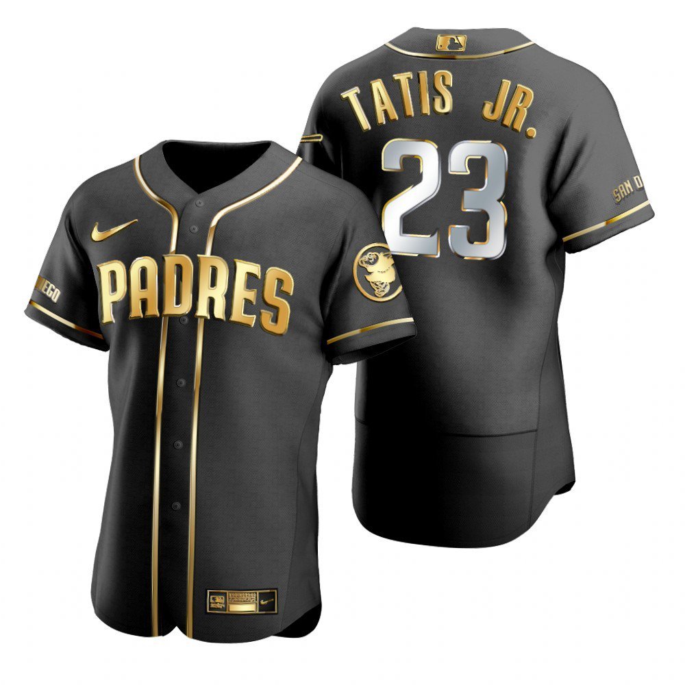 men's & youth Activewear Baseball Uniform 23 Fernando Tatis Jr. Jerseys Black Golden Edition Shirt