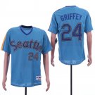 men's & youth Activewear Baseball Uniform 24 Ken Griffey Jr. Jerseys Blue Turn Back The Clock Shirt