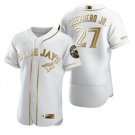 men's & youth Activewear Baseball Uniform 27 Vladimir Guerrero Jr. Jerseys White Golded Elite Shirt