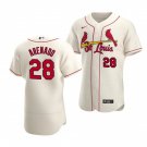 men's & youth Activewear Baseball Uniform 28 Nolan Arenado Jerseys Cream Alternate Elite Shirt