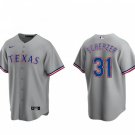 men's & youth Activewear Baseball Uniform 31 Max Scherzer Jerseys Gray Away Player Game Shirt